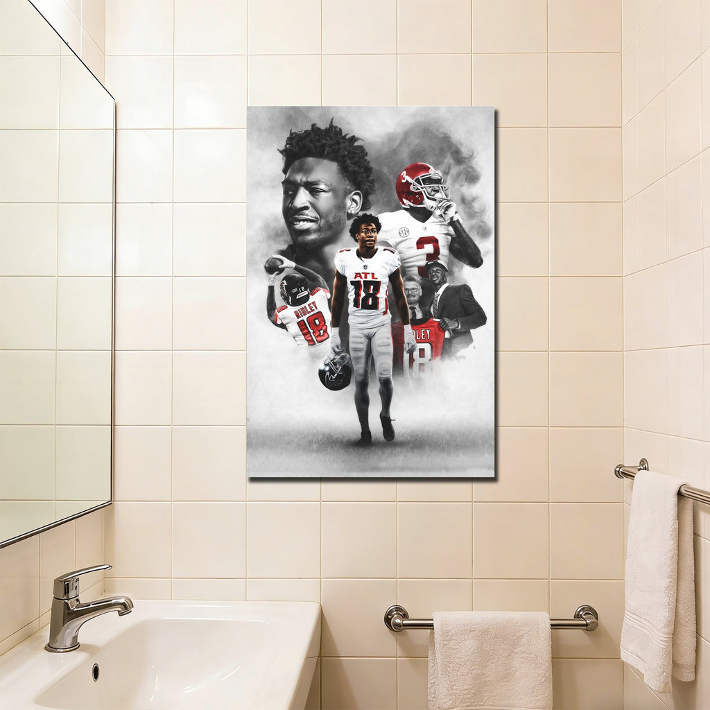 Calvin Ridley Art Sports Decorative Poster School Dormitory 8 Canvas Wall Art Poster Decor Gift