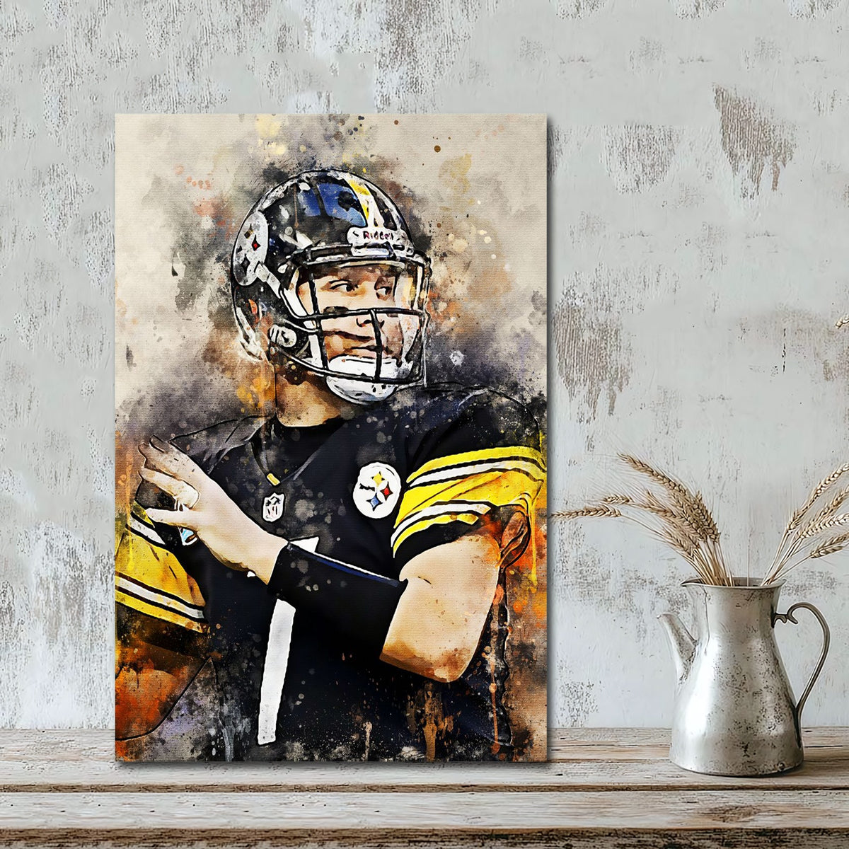 Ben Roethlisberger Celebrity Sports Art Poster School Dining Room Decoration 6 Canvas Wall Art Poster Decor Gift