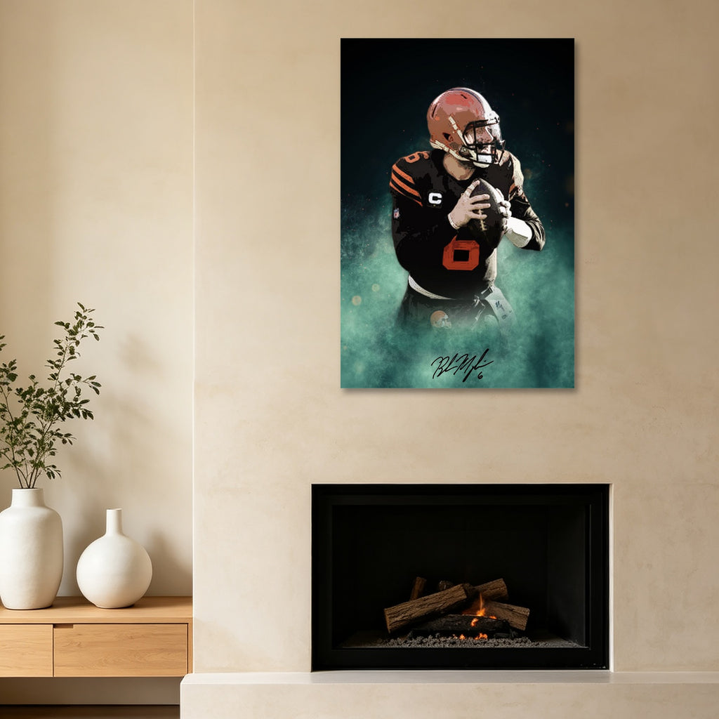 Baker Mayfield Celebrity Sports Art Poster School Dining Room Decoration 11 Canvas Wall Art Poster Decor Gift