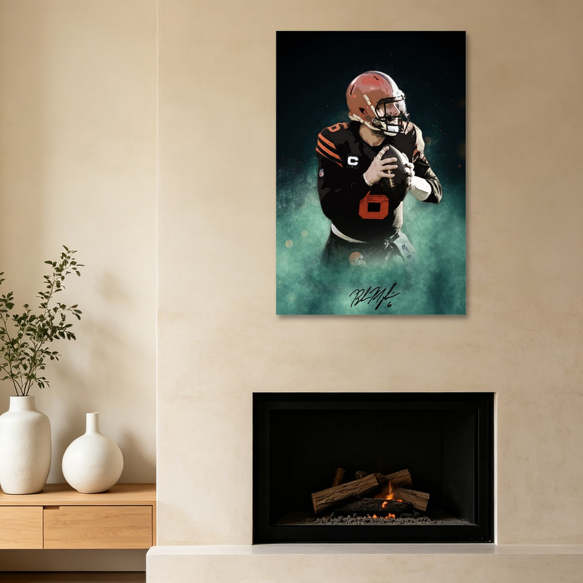 Baker Mayfield Celebrity Sports Art Poster School Dining Room Decoration 11 Canvas Wall Art Poster Decor Gift