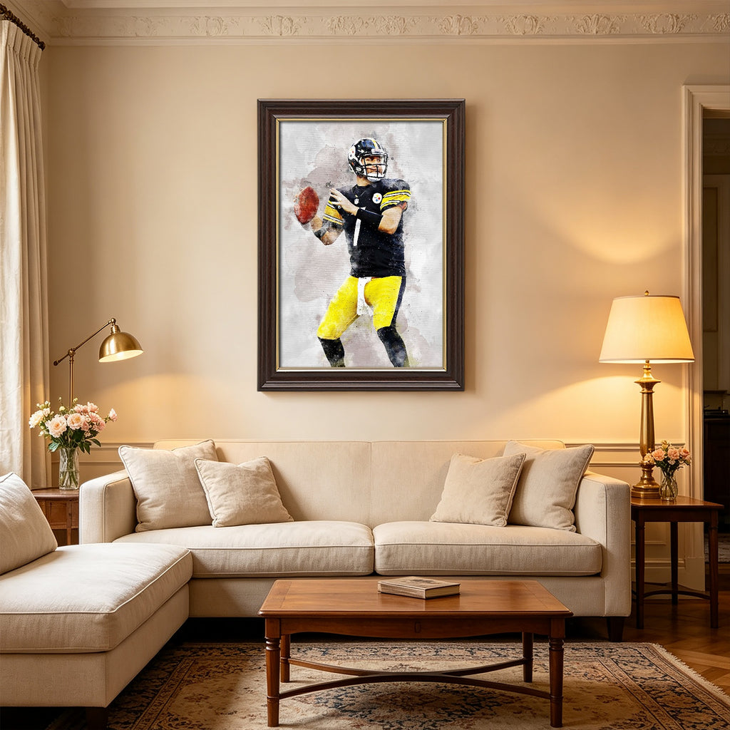 Ben Roethlisberger Celebrity Sports Art Poster School Dining Room Decoration 8 Canvas Wall Art Poster Decor Gift