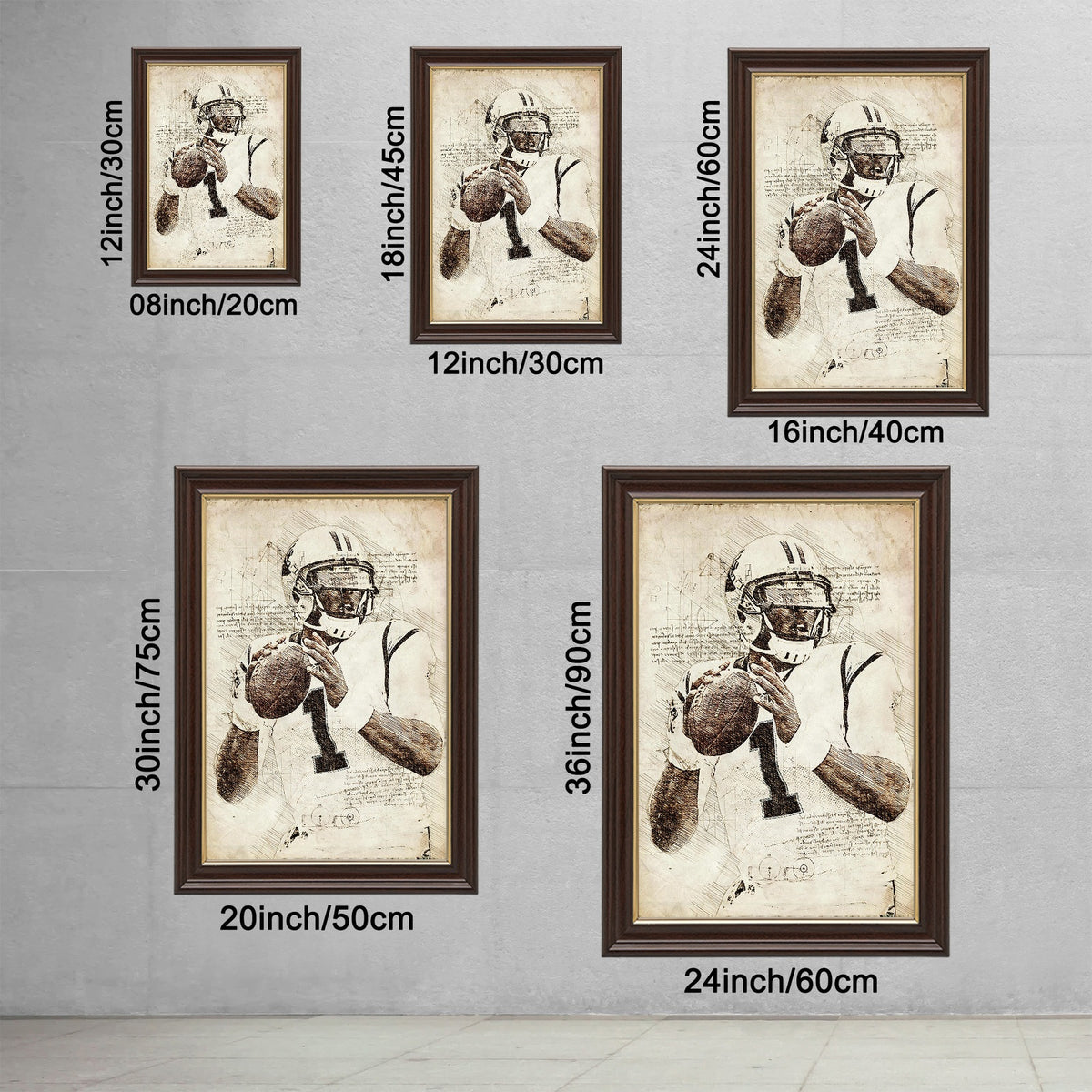 Cam Newton Sports Celebrity Art Deco Poster 7 Canvas Wall Art Poster Decor Gift