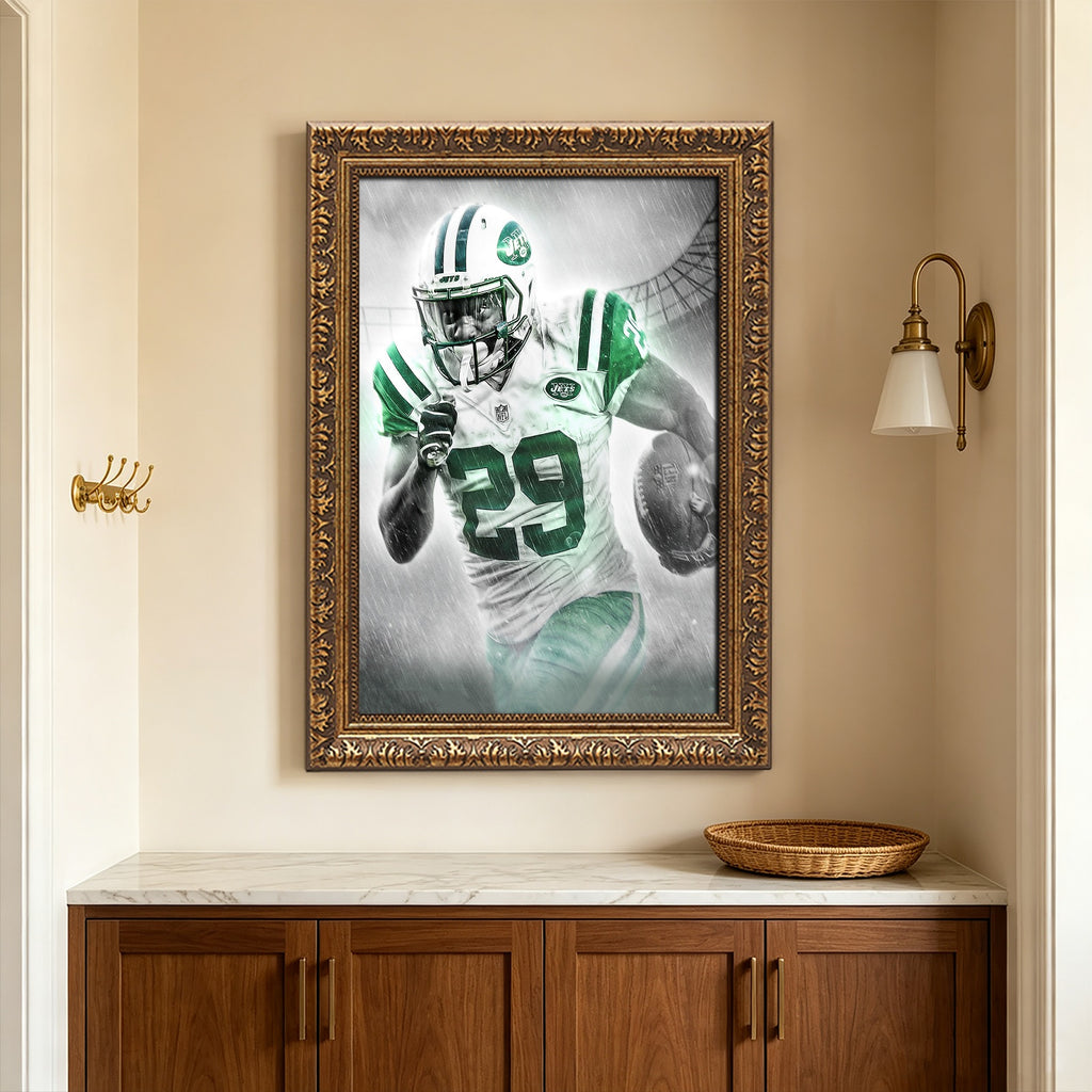 Bilal Powell Art Sports Decorative Poster School Dormitory 0 Canvas Wall Art Poster Decor Gift