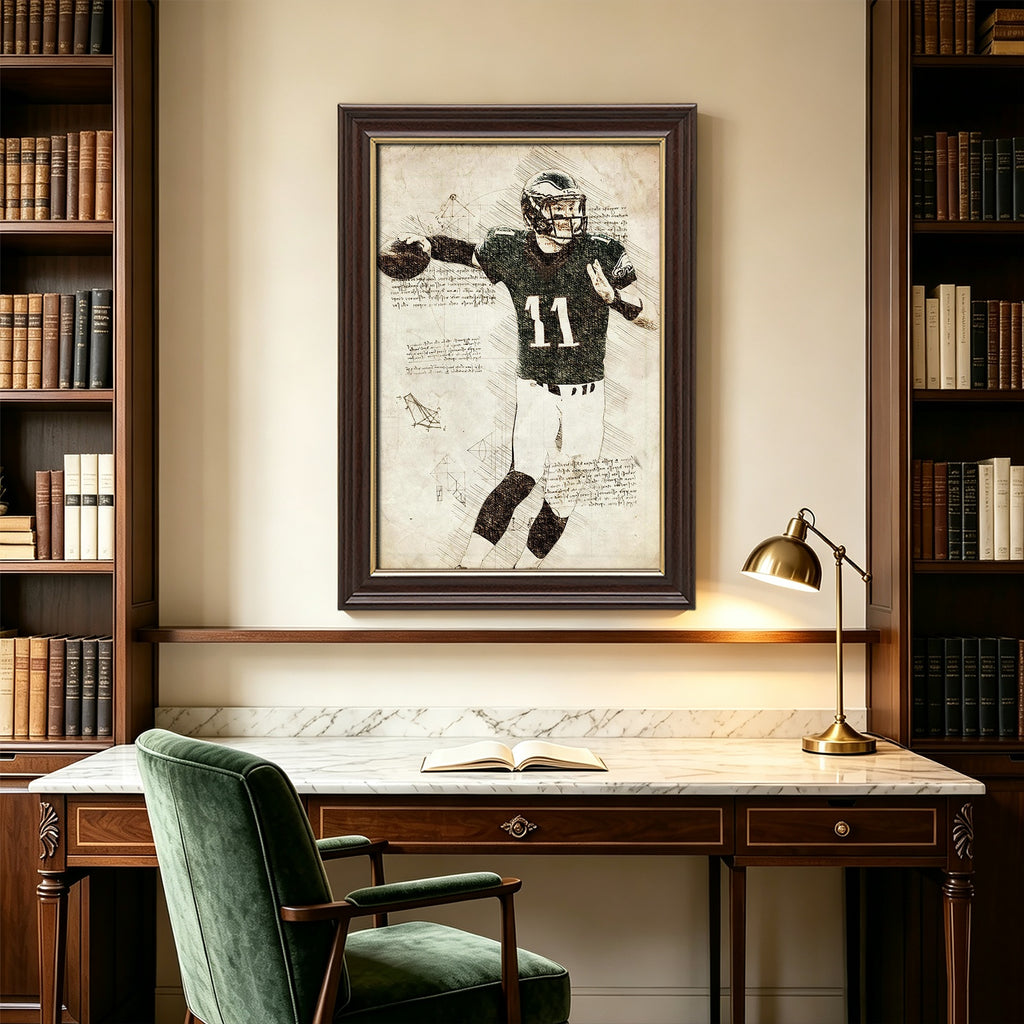 Carson Wentz Sports Celebrity Art Deco Poster 4 Canvas Wall Art Poster Decor Gift