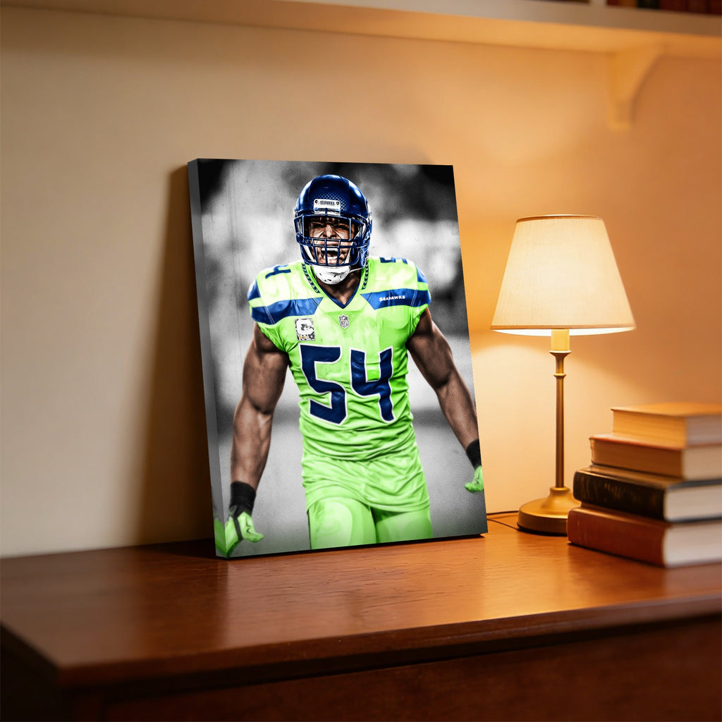 Bobby Wagner Art Sports Decorative Poster School Dormitory 7 Canvas Wall Art Poster Decor Gift