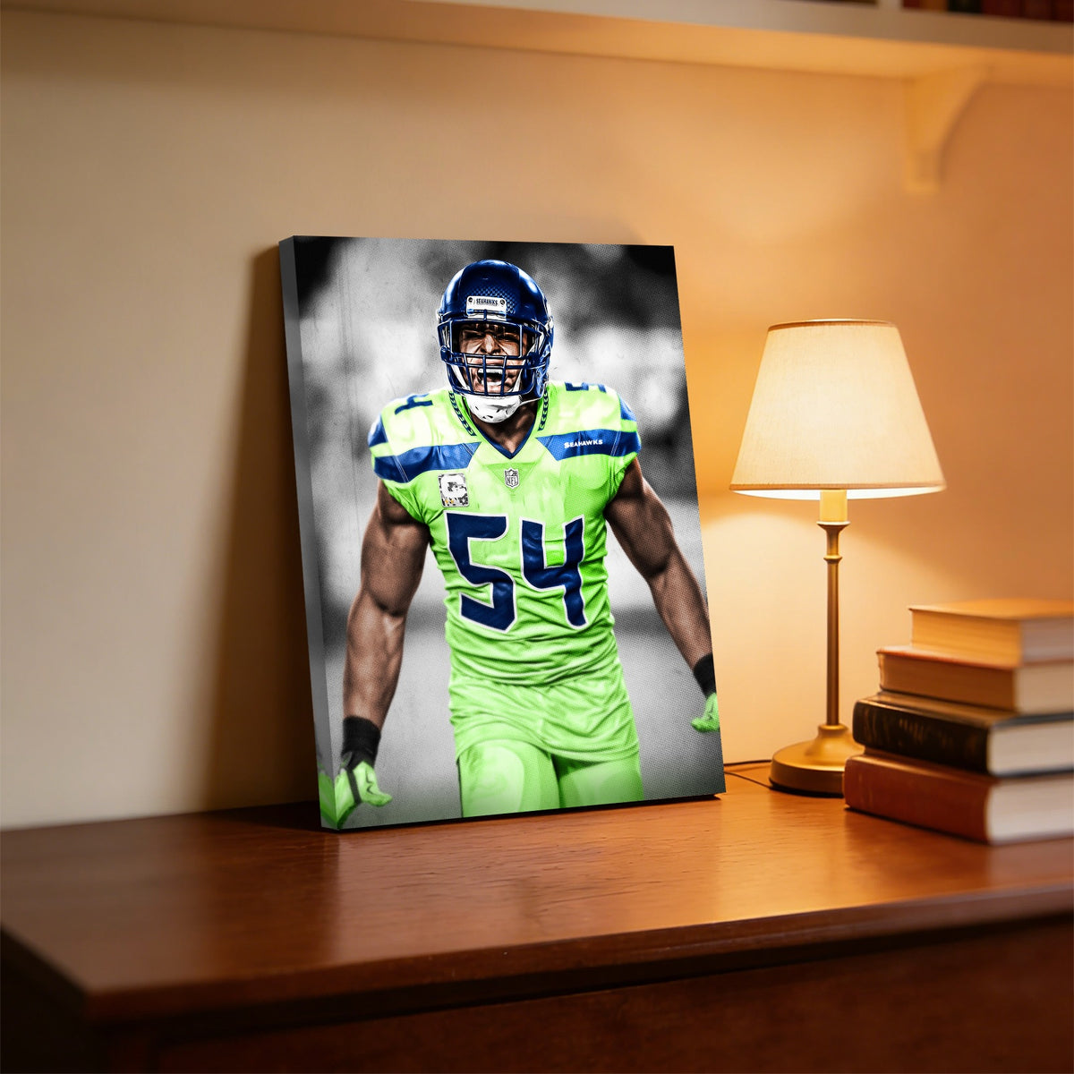 Bobby Wagner Art Sports Decorative Poster School Dormitory 7 Canvas Wall Art Poster Decor Gift