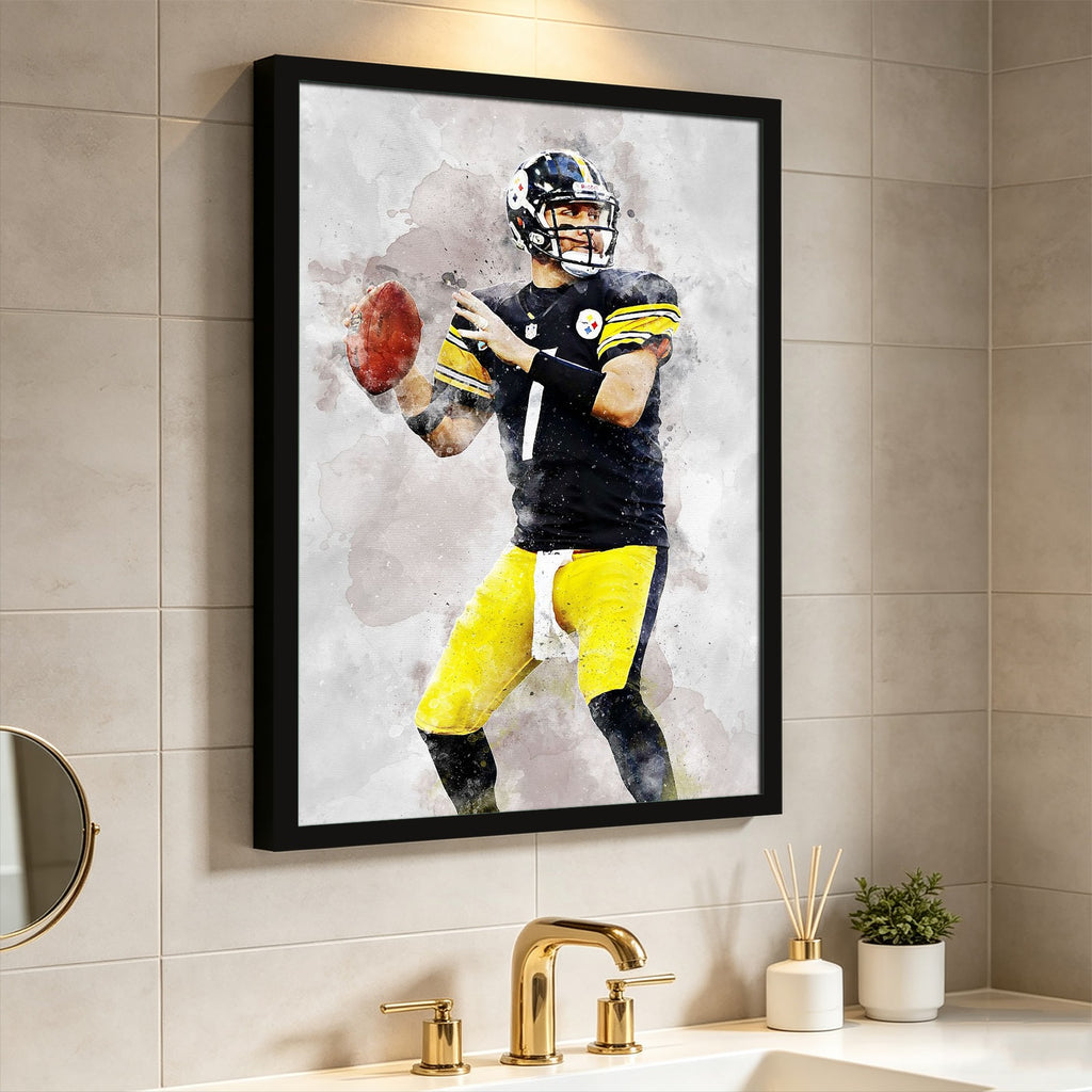 Ben Roethlisberger Celebrity Sports Art Poster School Dining Room Decoration 8 Canvas Wall Art Poster Decor Gift