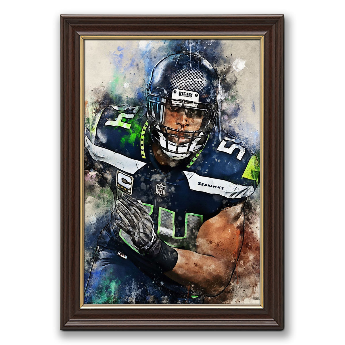 Bobby Wagner Celebrity Sports Art Poster School Dining Room Decoration 1 Canvas Wall Art Poster Decor Gift