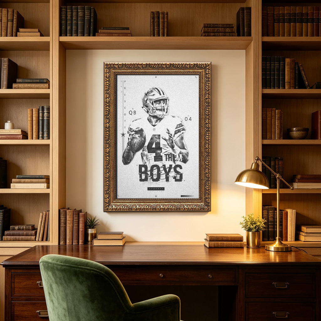 Dak Prescott Celebrity Sports Art Poster School Dining Room Decoration 1 Canvas Wall Art Poster Decor Gift