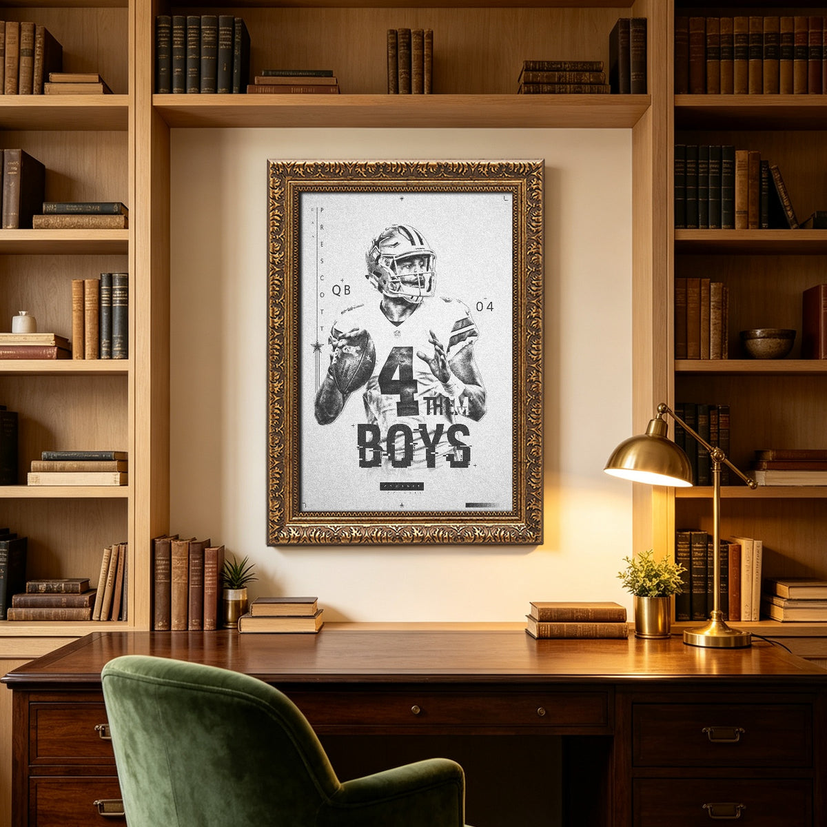 Dak Prescott Celebrity Sports Art Poster School Dining Room Decoration 1 Canvas Wall Art Poster Decor Gift