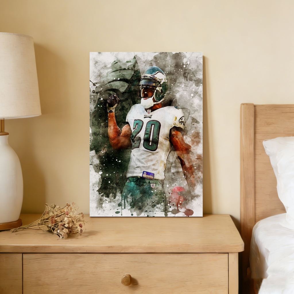 Brian Dawkins Art Poster 4 Canvas Wall Art Poster Decor Gift