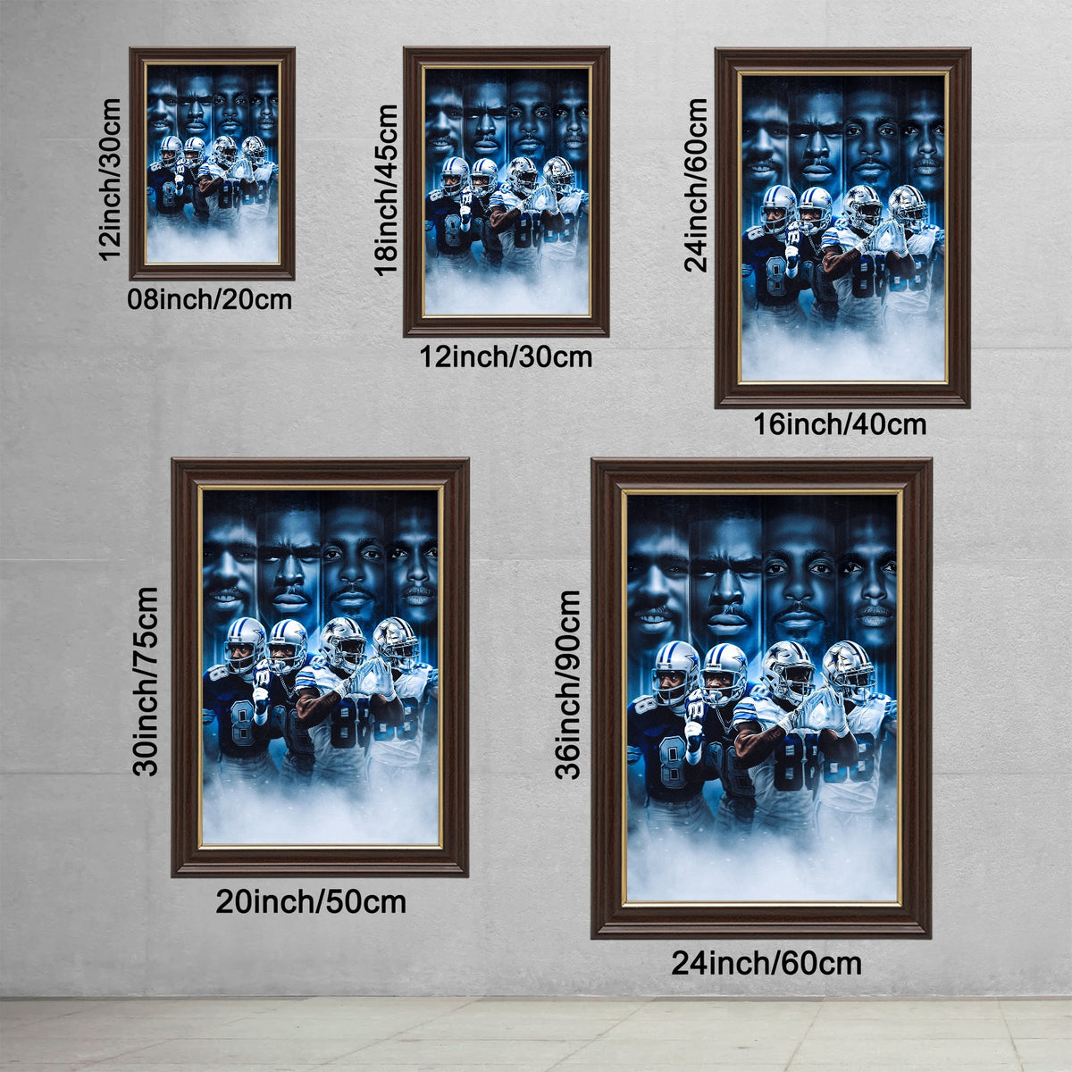 CeeDee Lamb Art Sports Decorative Poster School Dormitory 6 Canvas Wall Art Poster Decor Gift