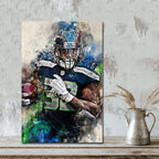 Chris Carson Celebrity Sports Art Poster School Dining Room Decoration 0 Canvas Wall Art Poster Decor Gift