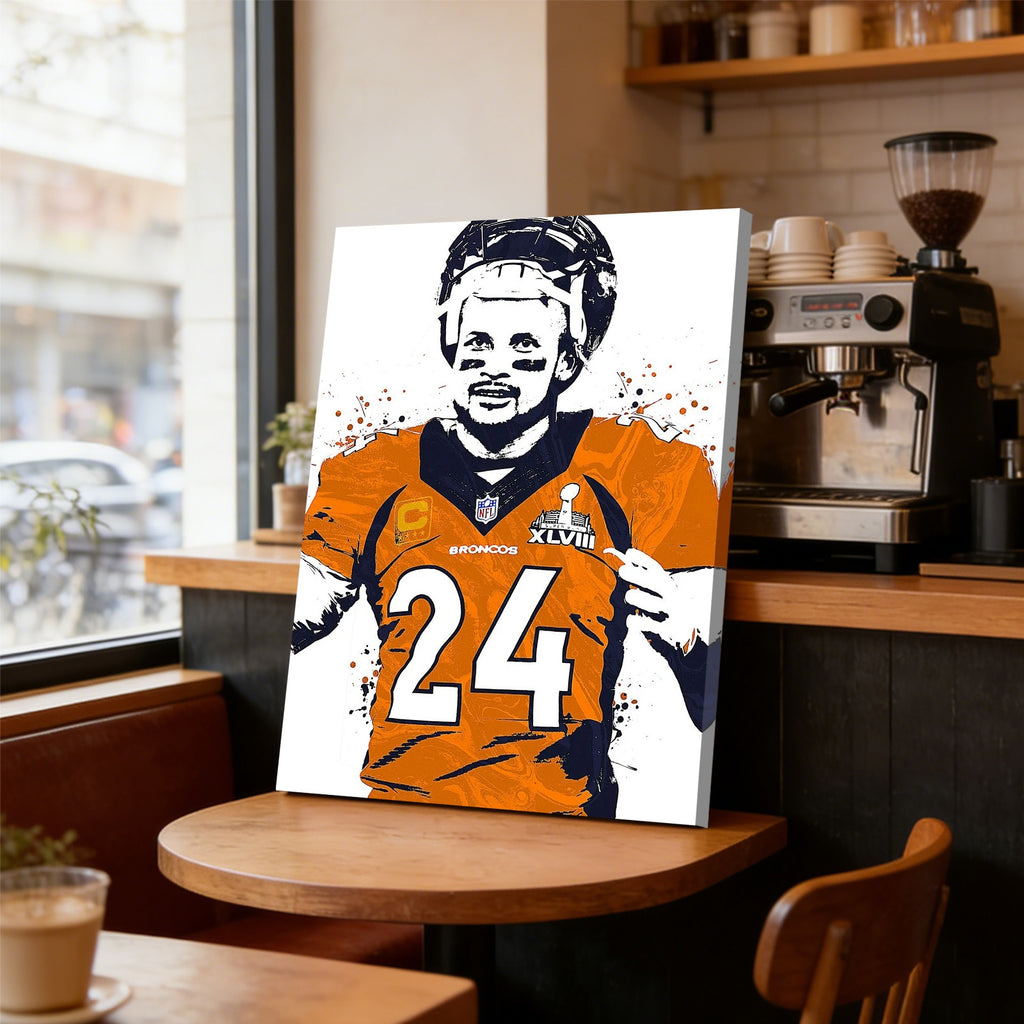 Champ Bailey Celebrity Sports Art Poster School Dining Room Decoration 1 Canvas Wall Art Poster Decor Gift