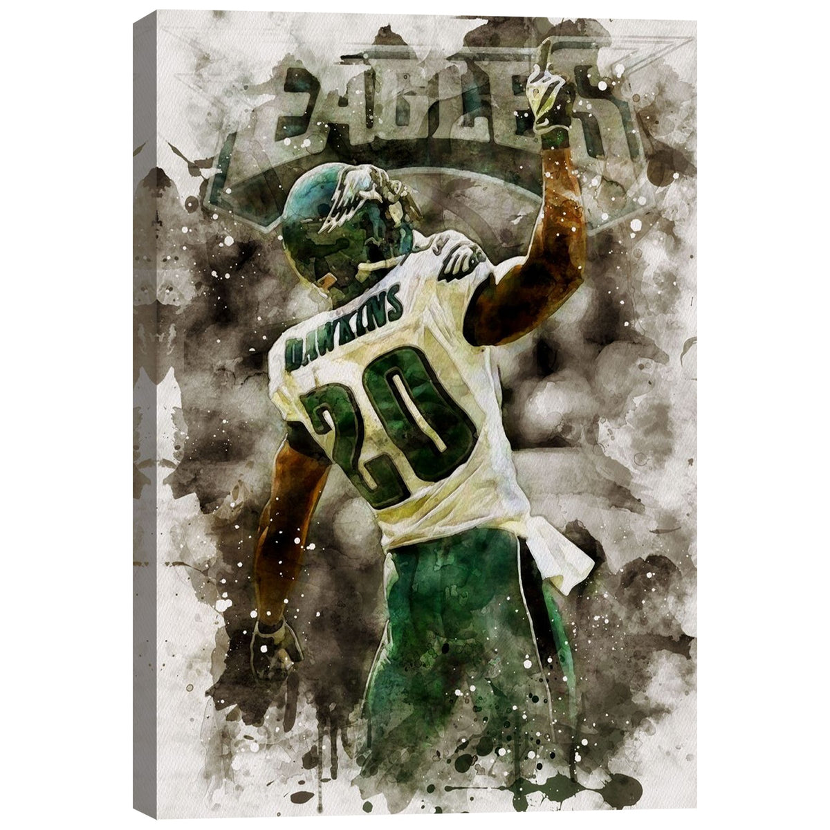 Brian Dawkins Art Poster 10 Canvas Wall Art Poster Decor Gift