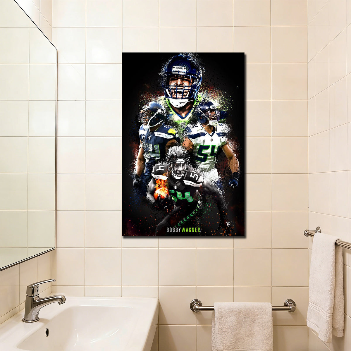 Bobby Wagner Celebrity Sports Art Poster School Dining Room Decoration 9 Canvas Wall Art Poster Decor Gift