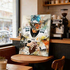 Carson Wentz Celebrity Sports Art Poster School Dining Room Decoration 7 Canvas Wall Art Poster Decor Gift