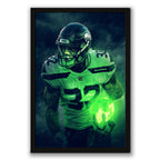 Chris Carson Art Sports Decorative Poster School Dormitory 3 Canvas Wall Art Poster Decor Gift