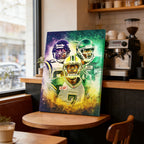 Cris Carter Duron Carter Kenny Stafford Art Sports Decorative Poster School Dormitory 4 Canvas Wall Art Poster Decor Gift