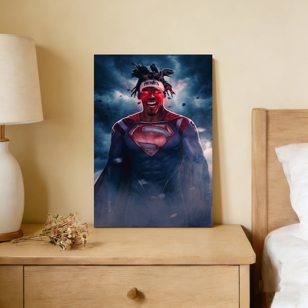 Cam Newton Art Sports Decorative Poster School Dormitory 4 Canvas Wall Art Poster Decor Gift
