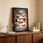 Baker Mayfield Sports Celebrity Art Deco Poster 10 Canvas Wall Art Poster Decor Gift