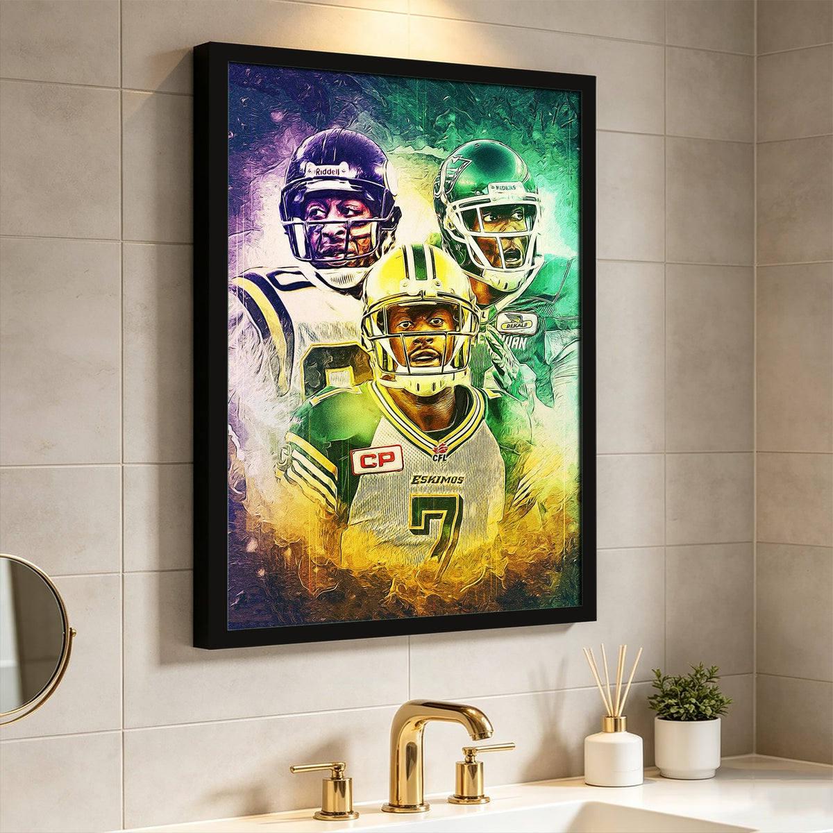 Cris Carter Duron Carter Kenny Stafford Art Sports Decorative Poster School Dormitory 4 Canvas Wall Art Poster Decor Gift