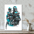 Carson Wentz Alshon Jeffery Art Sports Decorative Poster School Dormitory 6 Canvas Wall Art Poster Decor Gift