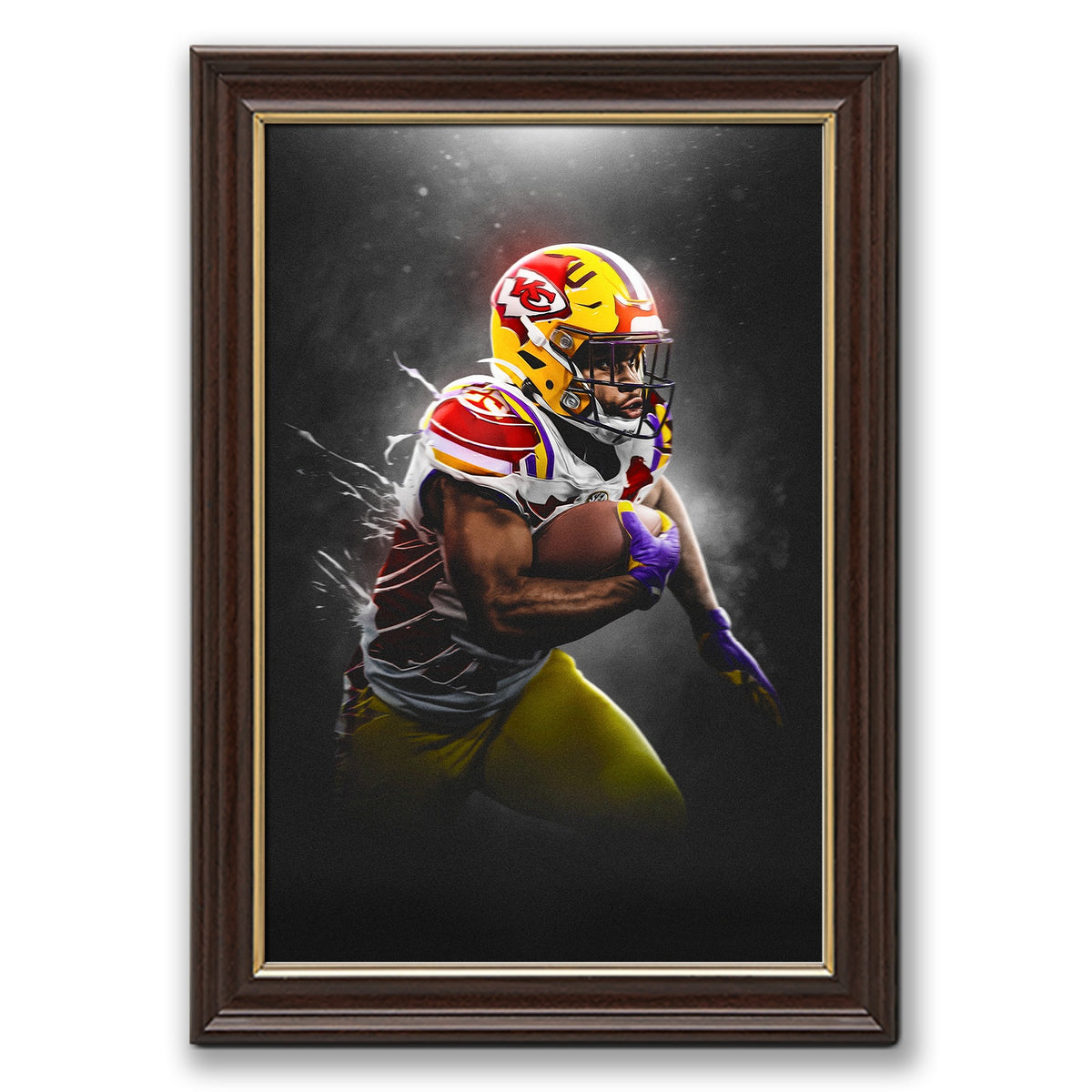 Clyde Edwards Helaire Art Sports Decorative Poster School Dormitory 3 Canvas Wall Art Poster Decor Gift