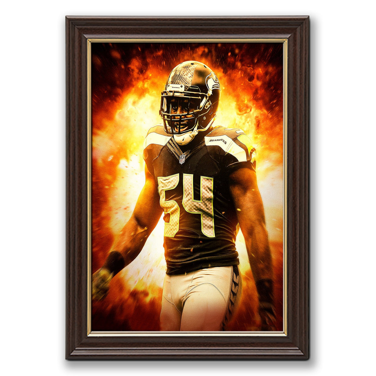 Bobby Wagner Art Sports Decorative Poster School Dormitory 9 Canvas Wall Art Poster Decor Gift