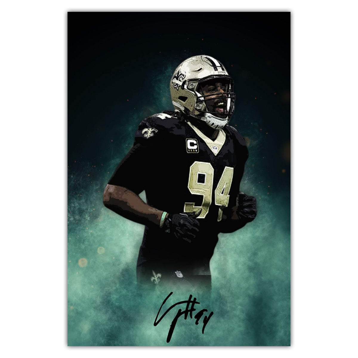 Cameron Jordan Celebrity Sports Art Poster School Dining Room Decoration 5 Canvas Wall Art Poster Decor Gift