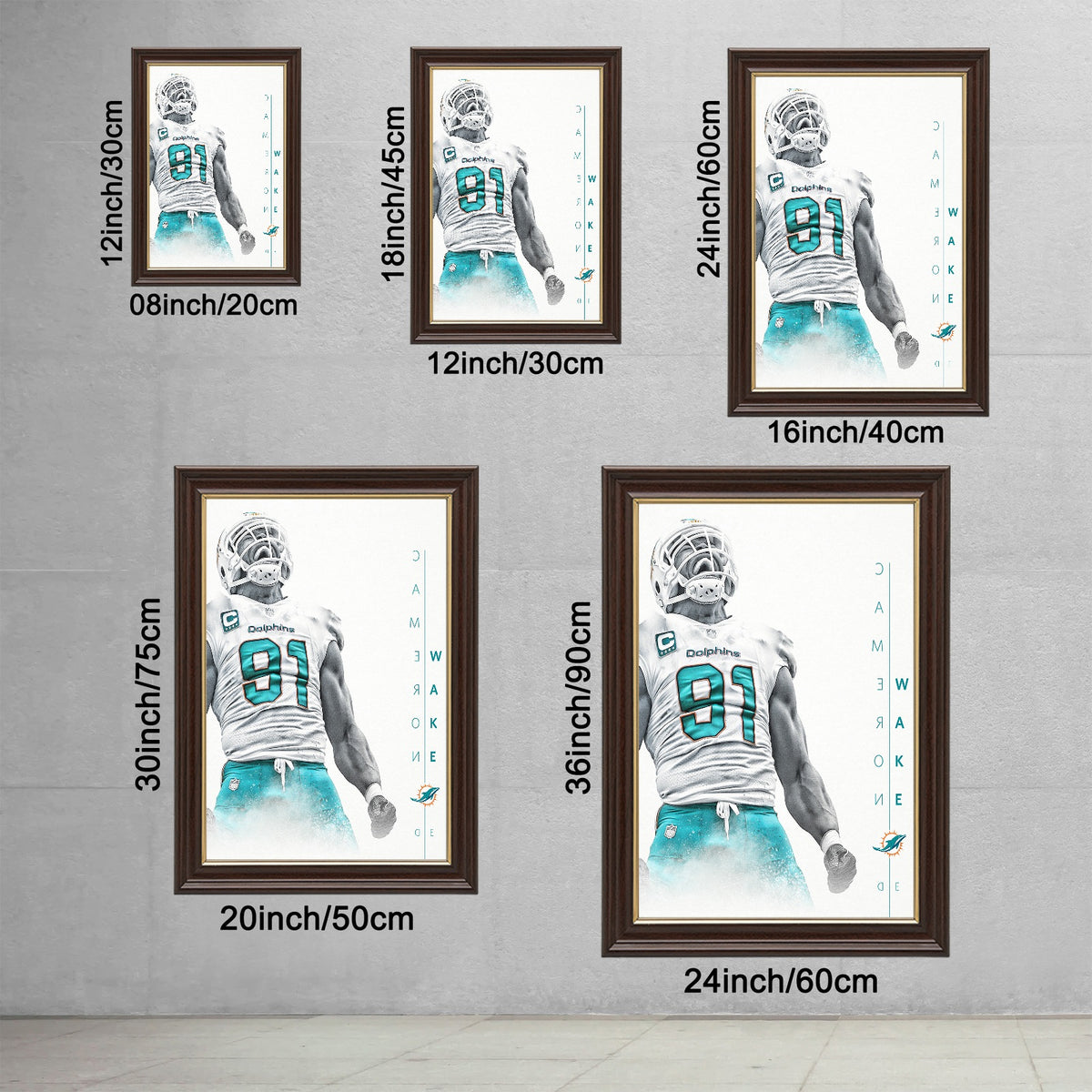 Cameron Wake Celebrity Sports Art Poster School Dining Room Decoration 0 Canvas Wall Art Poster Decor Gift