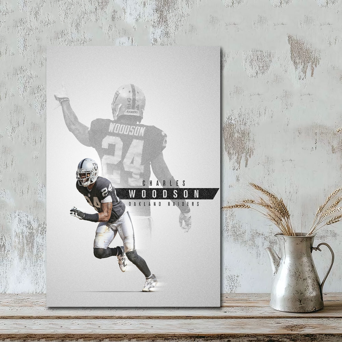 Charles Woodson Celebrity Sports Art Poster School Dining Room Decoration 6 Canvas Wall Art Poster Decor Gift