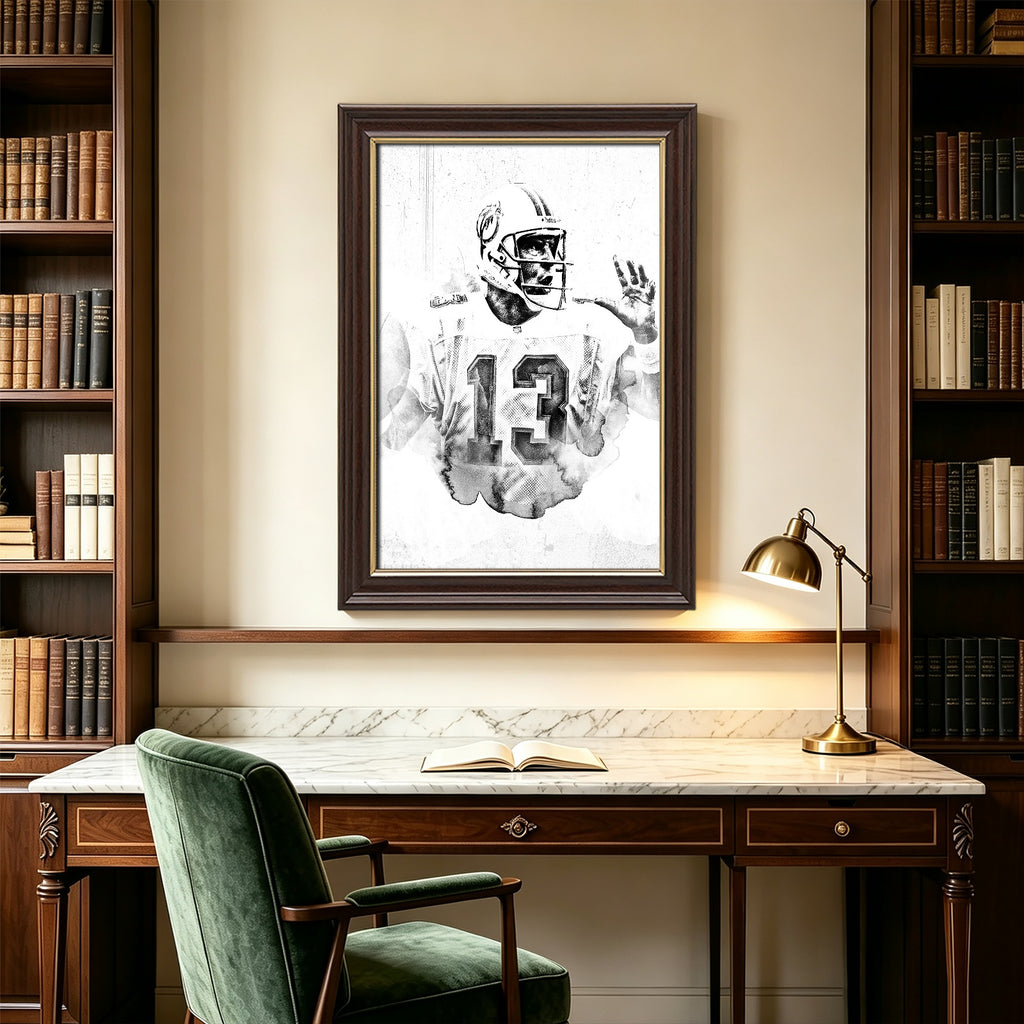 Dan Marino Art Sports Decorative Poster School Dormitory 2 Canvas Wall Art Poster Decor Gift