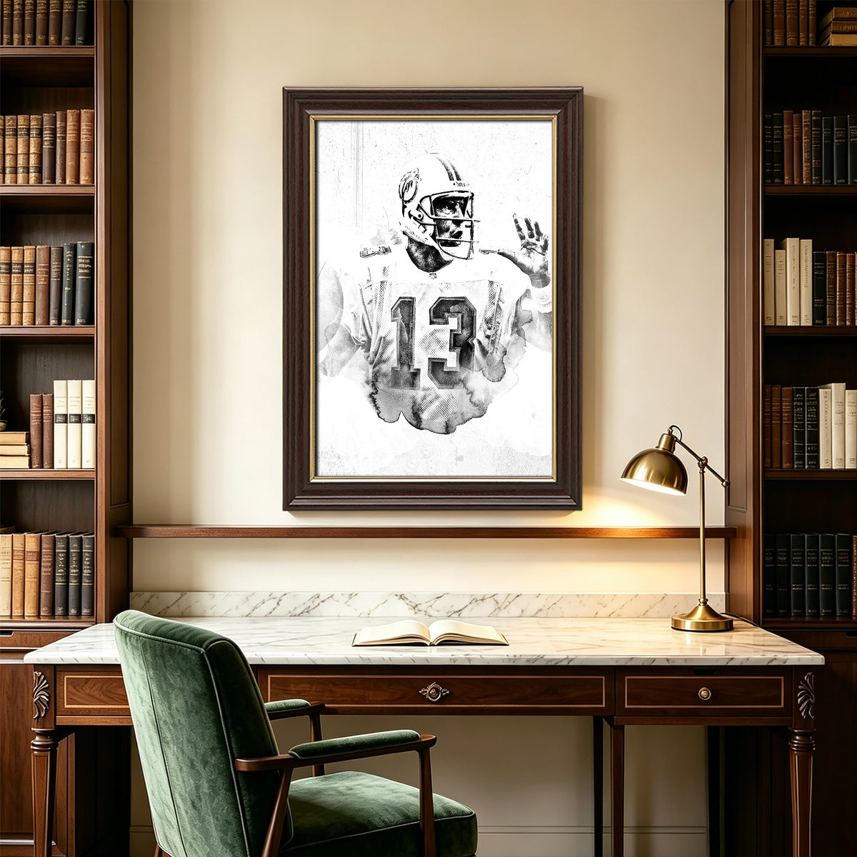 Dan Marino Art Sports Decorative Poster School Dormitory 2 Canvas Wall Art Poster Decor Gift