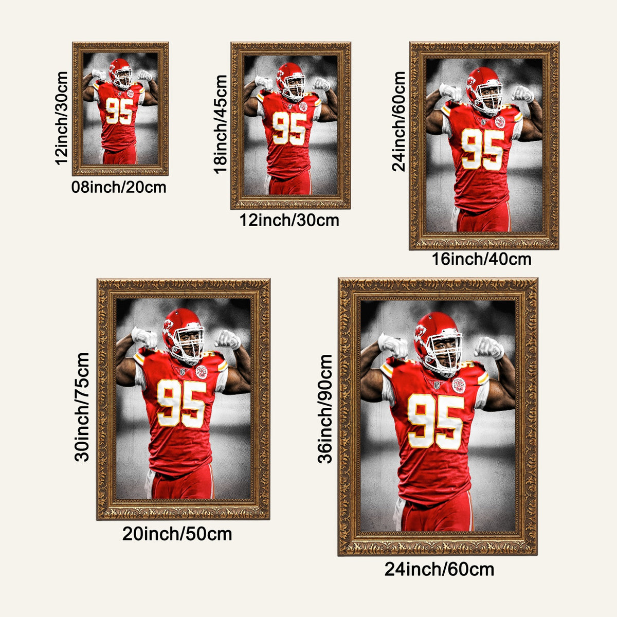 Chris Jones Art Sports Decorative Poster School Dormitory 7 Canvas Wall Art Poster Decor Gift