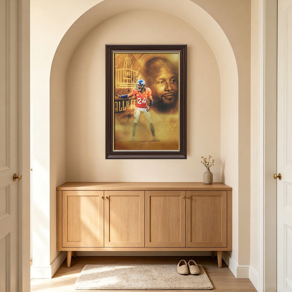 Champ Bailey Art Sports Decorative Poster School Dormitory 4 Canvas Wall Art Poster Decor Gift
