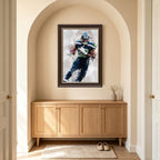 Chris Carson Celebrity Sports Art Poster School Dining Room Decoration 6 Canvas Wall Art Poster Decor Gift