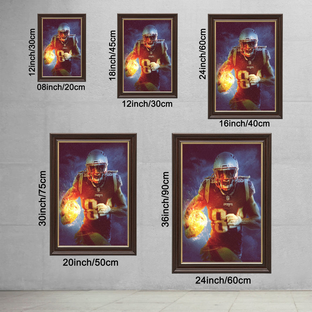 Cordarrelle Patterson Art Sports Decorative Poster School Dormitory 6 Canvas Wall Art Poster Decor Gift