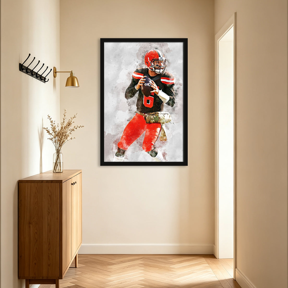 Baker Mayfield Celebrity Sports Art Poster School Dining Room Decoration 8 Canvas Wall Art Poster Decor Gift