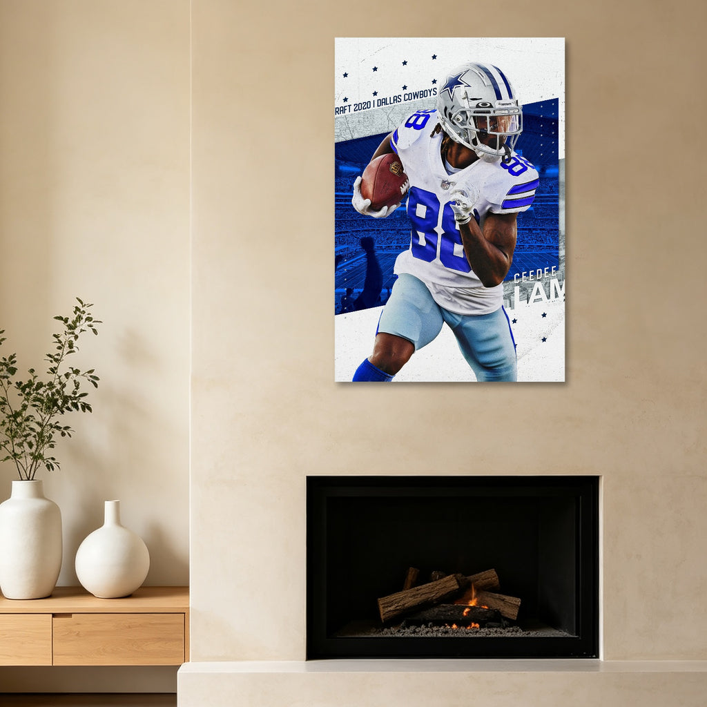CeeDee Lamb Celebrity Sports Art Poster School Dining Room Decoration 8 Canvas Wall Art Poster Decor Gift