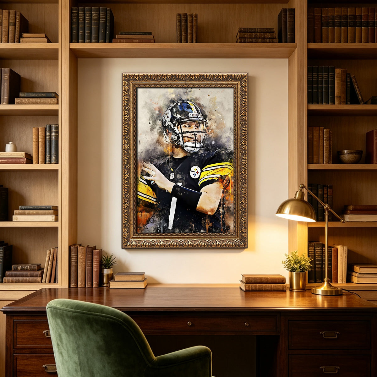 Ben Roethlisberger Celebrity Sports Art Poster School Dining Room Decoration 6 Canvas Wall Art Poster Decor Gift