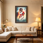 Damontae Kazee Art Sports Decorative Poster School Dormitory 5 Canvas Wall Art Poster Decor Gift
