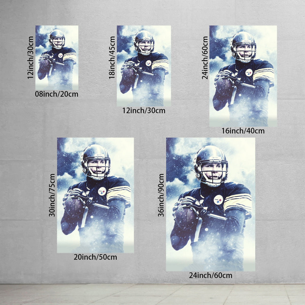 Ben Roethlisberger Art Sports Decorative Poster School Dormitory 1 Canvas Wall Art Poster Decor Gift