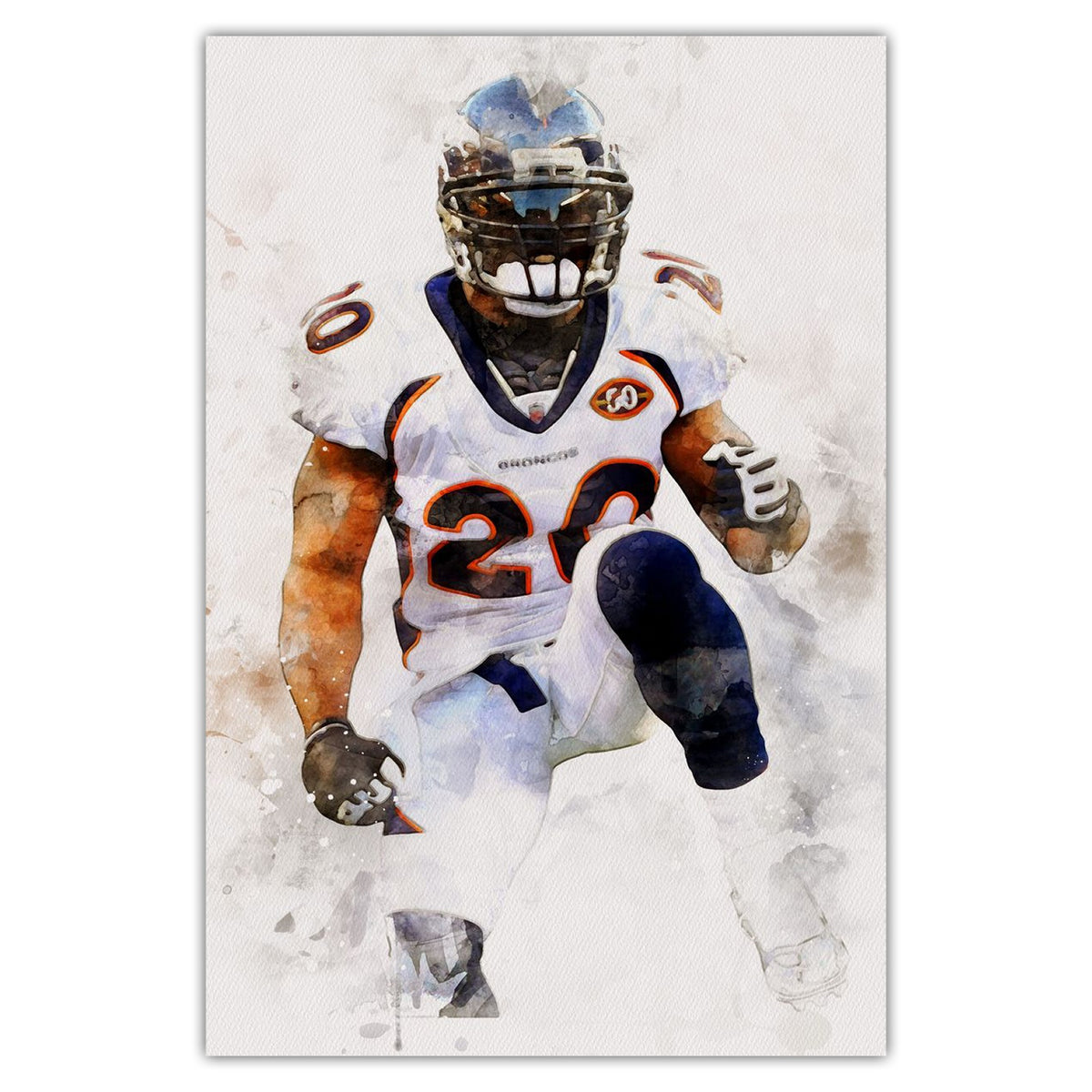 Brian Dawkins Art Poster 7 Canvas Wall Art Poster Decor Gift