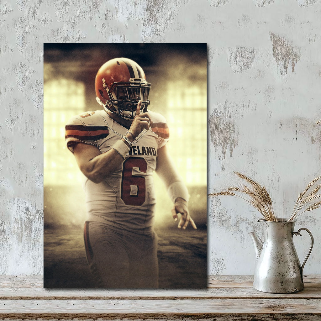 Baker Mayfield Art Sports Decorative Poster School Dormitory 2 Canvas Wall Art Poster Decor Gift