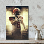 Baker Mayfield Art Sports Decorative Poster School Dormitory 2 Canvas Wall Art Poster Decor Gift