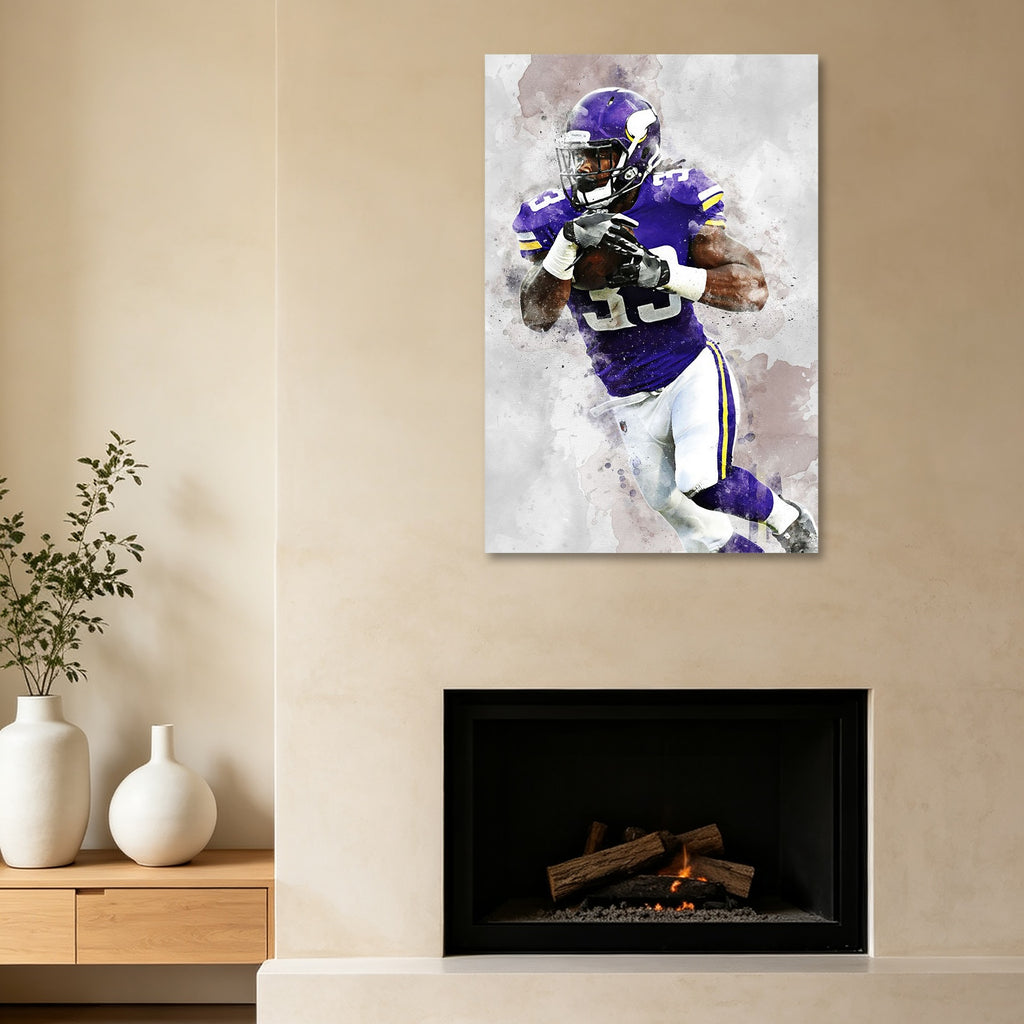 Dalvin Cook Celebrity Sports Art Poster School Dining Room Decoration 3 Canvas Wall Art Poster Decor Gift