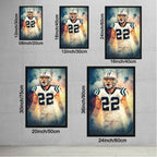 Christian McCaffrey Art Sports Decorative Poster School Dormitory 2 Canvas Wall Art Poster Decor Gift