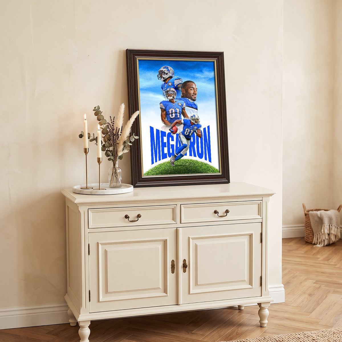 Calvin Johnson Celebrity Sports Art Poster School Dining Room Decoration 6 Canvas Wall Art Poster Decor Gift