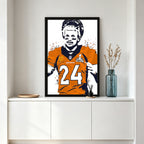 Champ Bailey Art Poster 1 Canvas Wall Art Poster Decor Gift